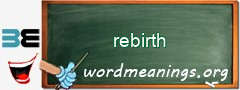 WordMeaning blackboard for rebirth